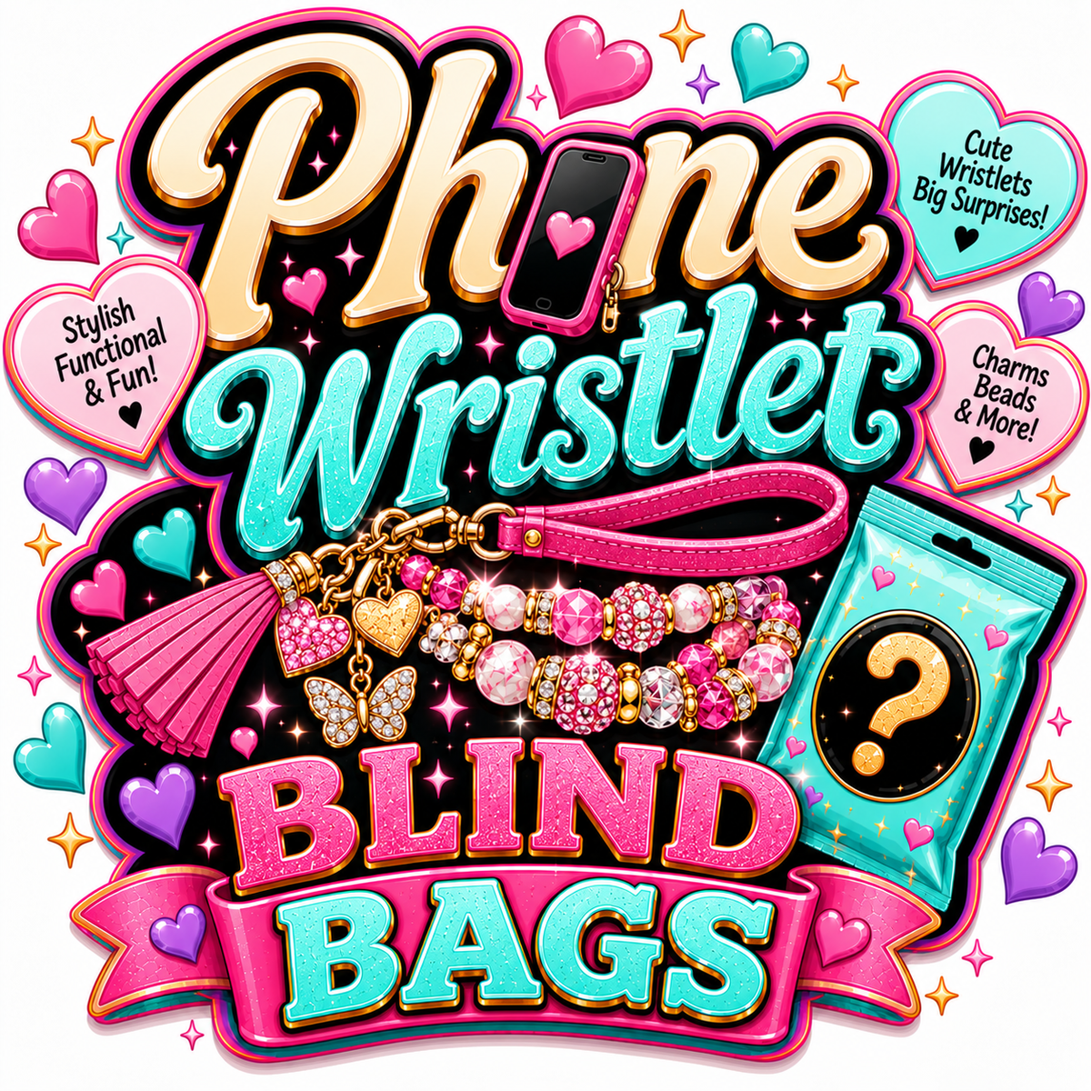 Phone Wristlet Blind Bags