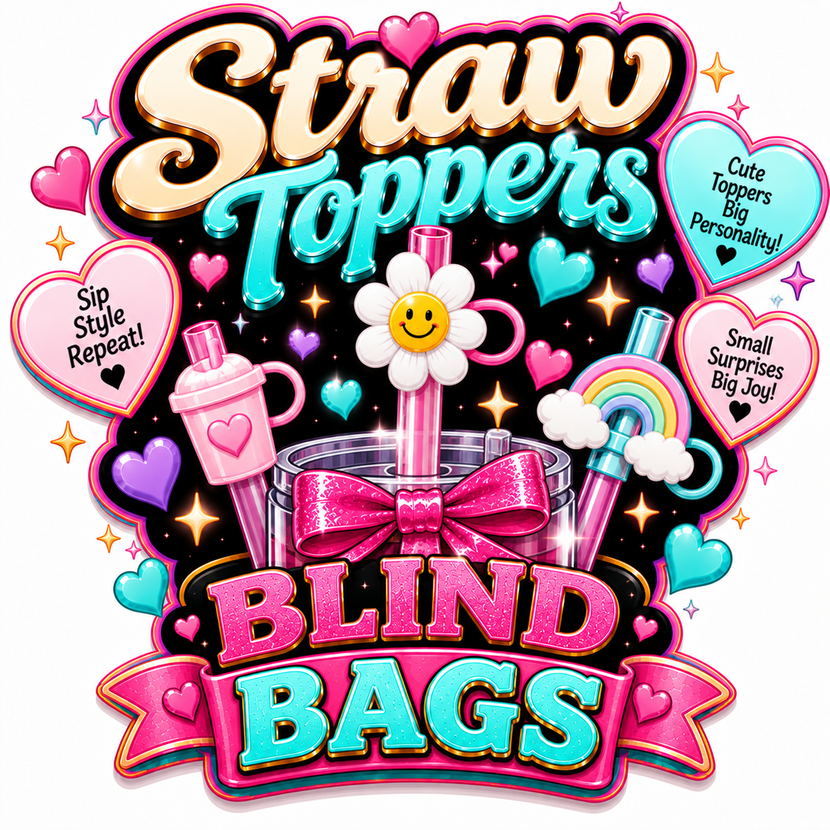 Straw Toppers Blind Bags